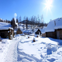 喀纳斯冰雪风情游